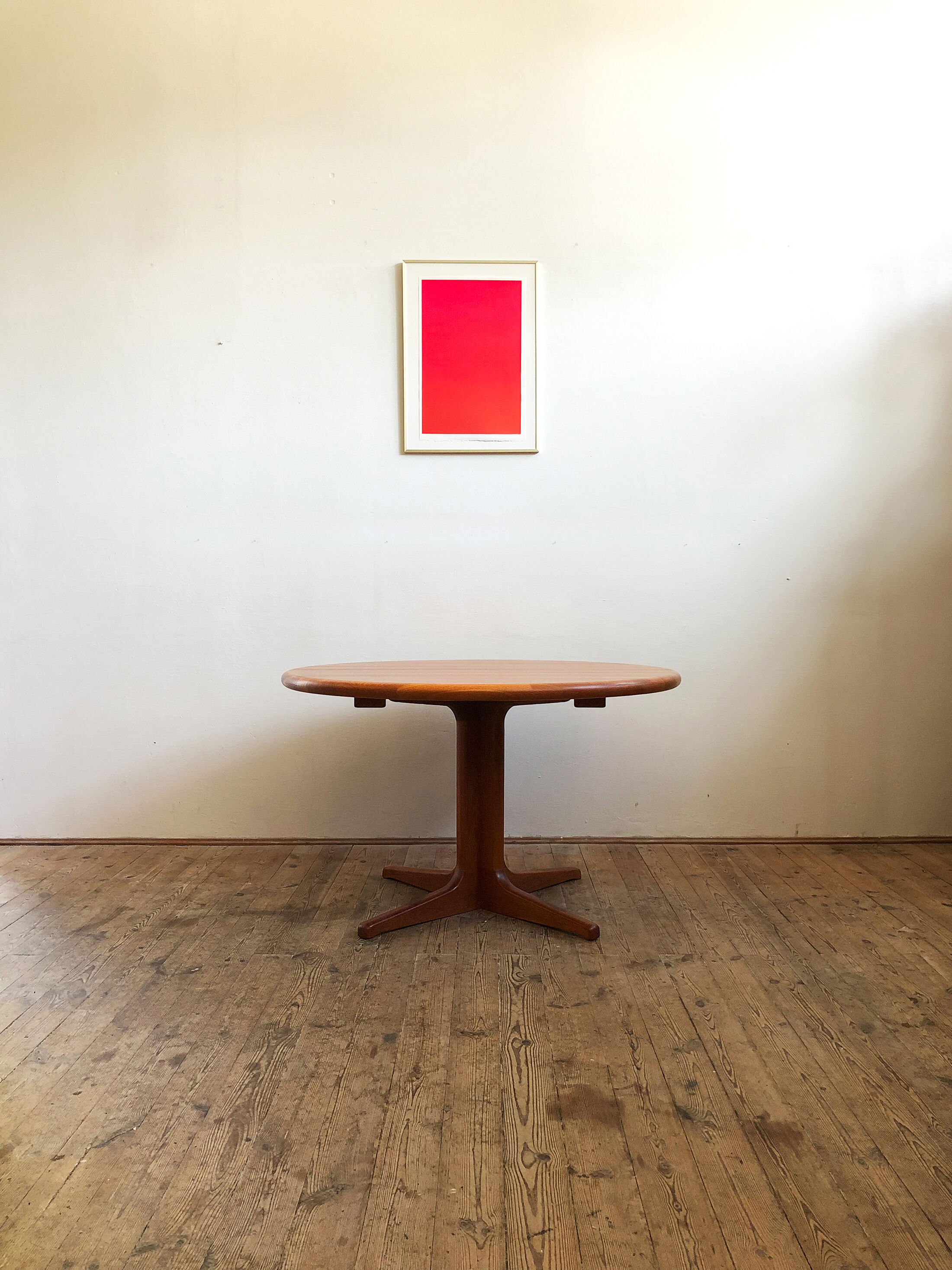 Danish mid-century modern extendable teak dining table, 1960s