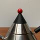 Postmodern Japanese kettle in stainless steel, set of 2