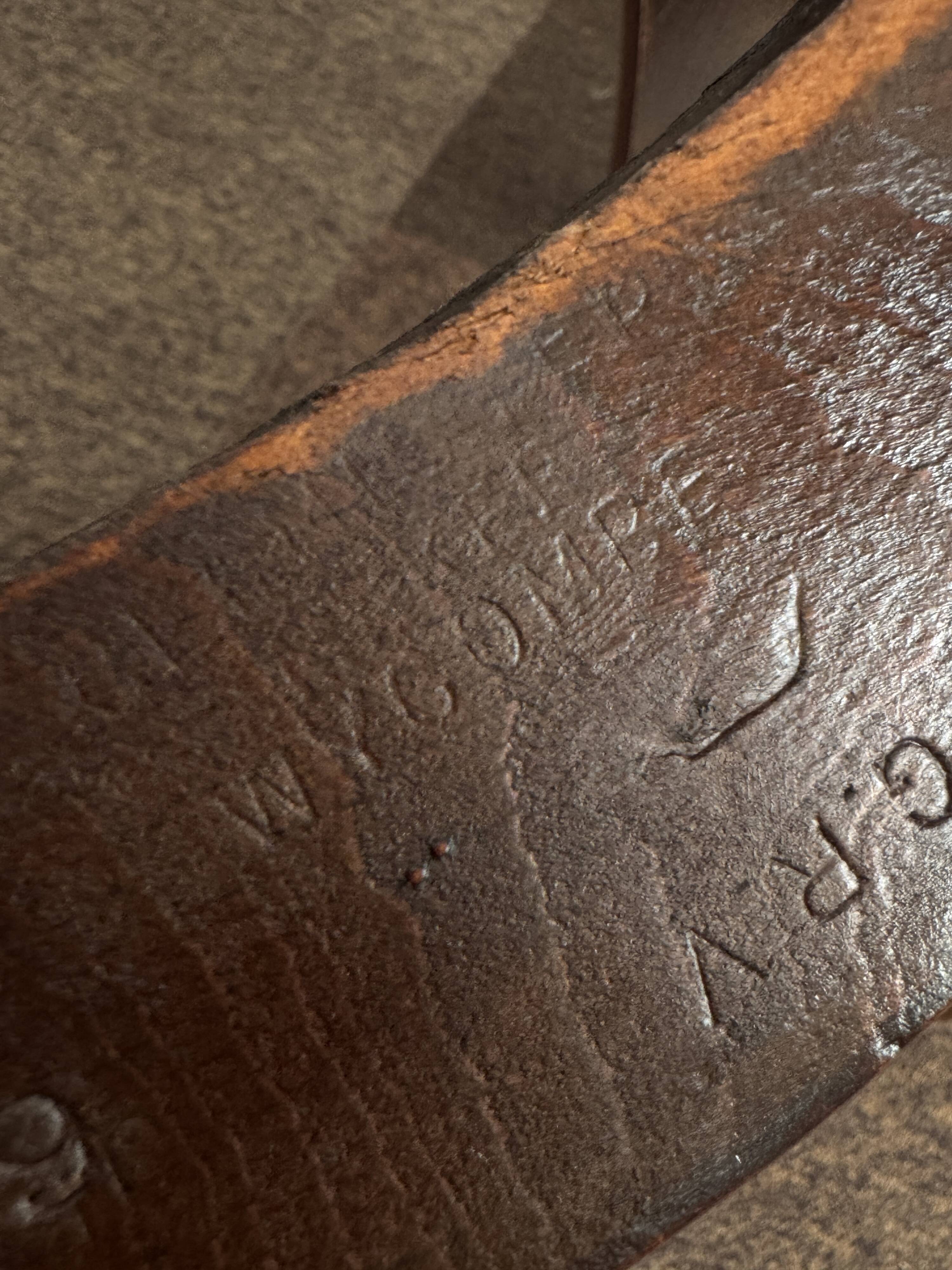 Wycombe English office chair - Dark wood