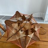 Wooden suspension and vintage wire