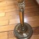 Vintage stand ashtray in gilded metal