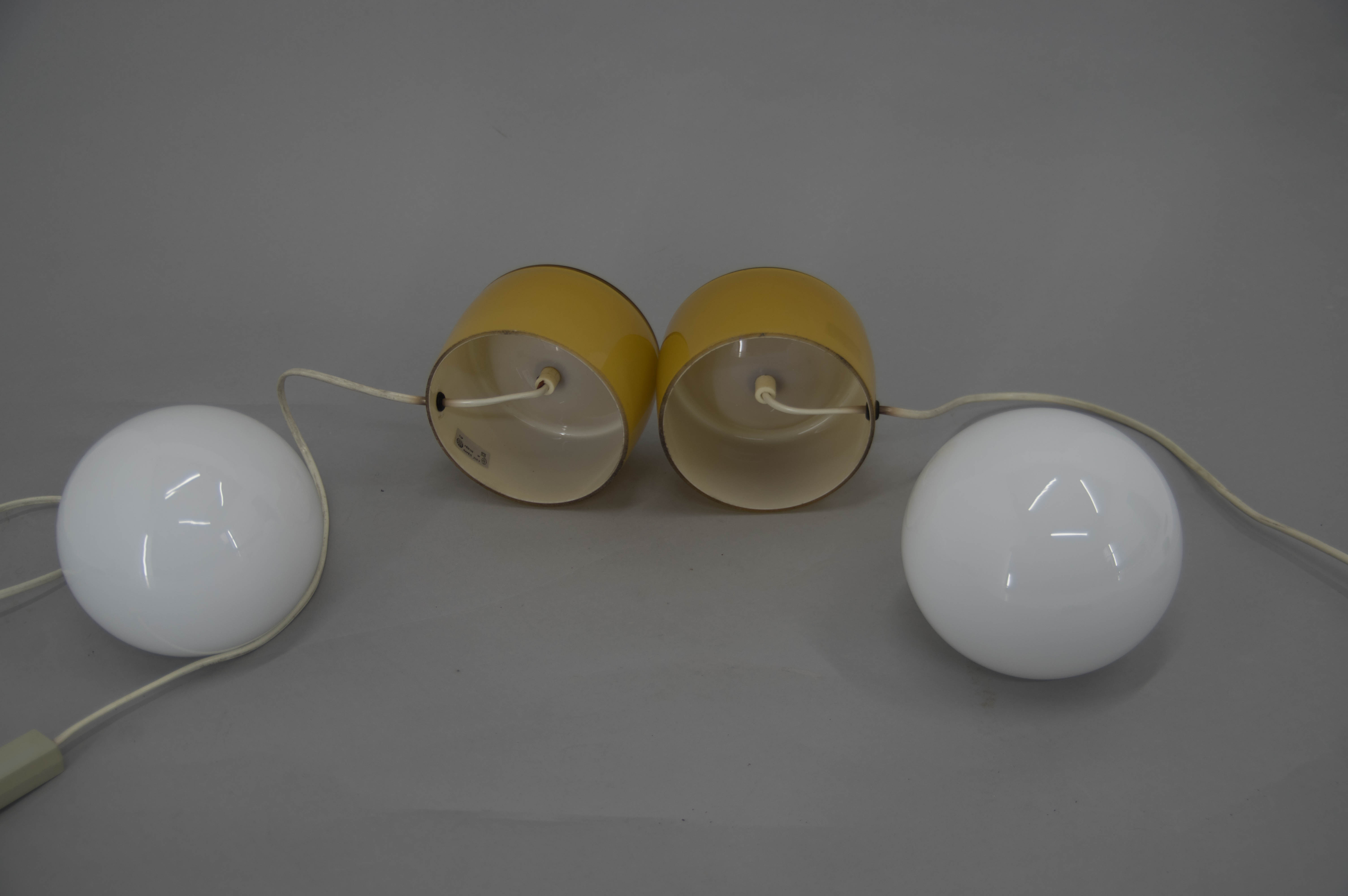 All Glass Design Table or Bedside Lamps, 1960s