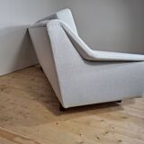 Vintage two-seater canapé covered in Kvadrat fabric – mid-century modern design