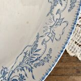 Boch Frères Rubis model ironstone oval dish