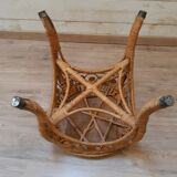 Rattan peacock stool 60