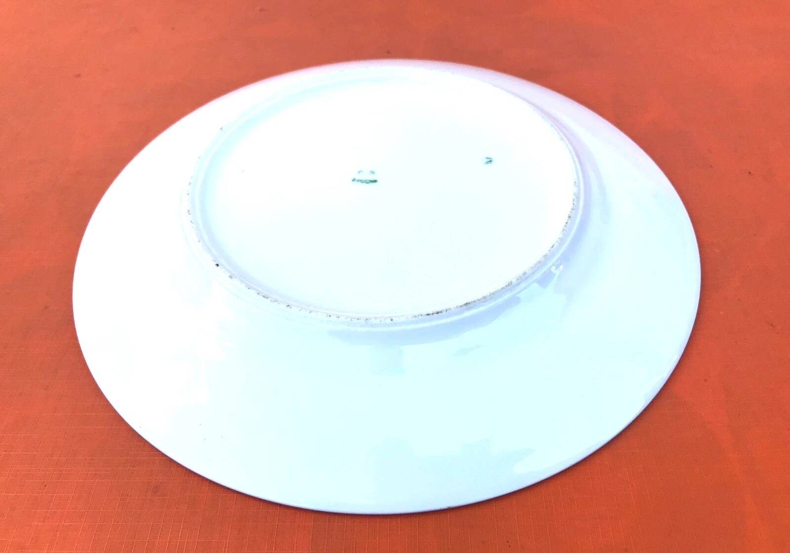 5 antique porcelain flat plates PN France