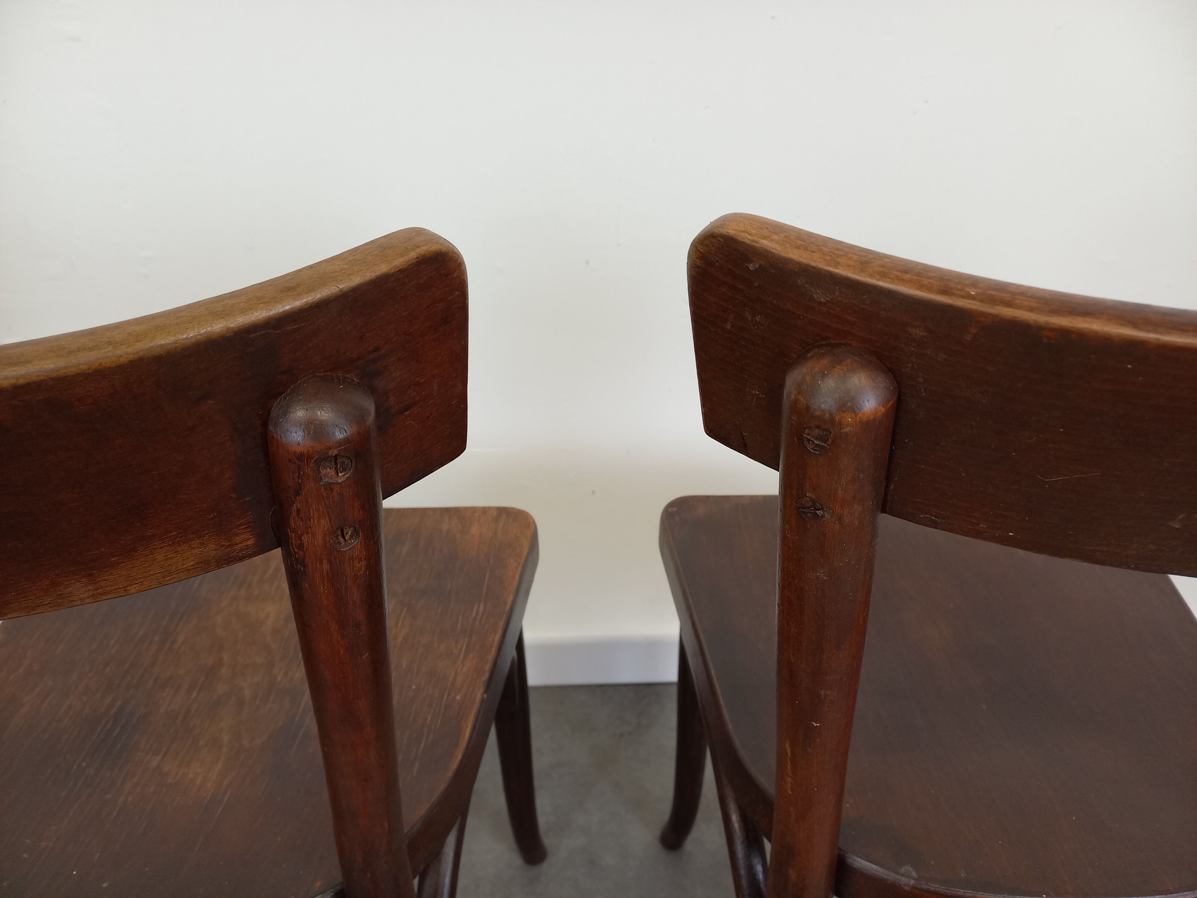 Vintage bistro chairs lot of 4