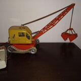 Jouet ancien grue de chantier Gama