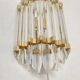 Wall lamp "Venini" of crystals. Italy, 1970s.
