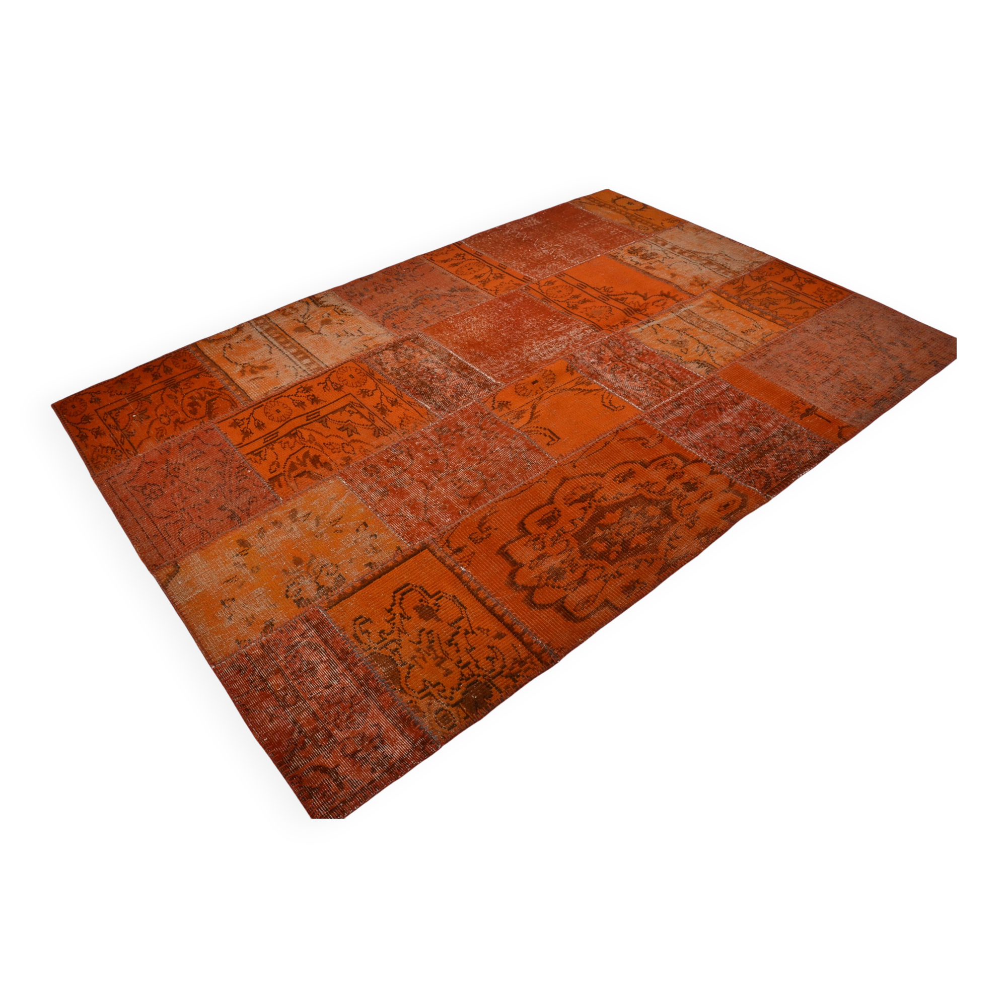 Orange Decorative Vintage Carpet sku 3038