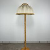 1970s rattan floor lamp