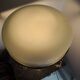 Old Art Deco Table Lamp in Brass & Glass
