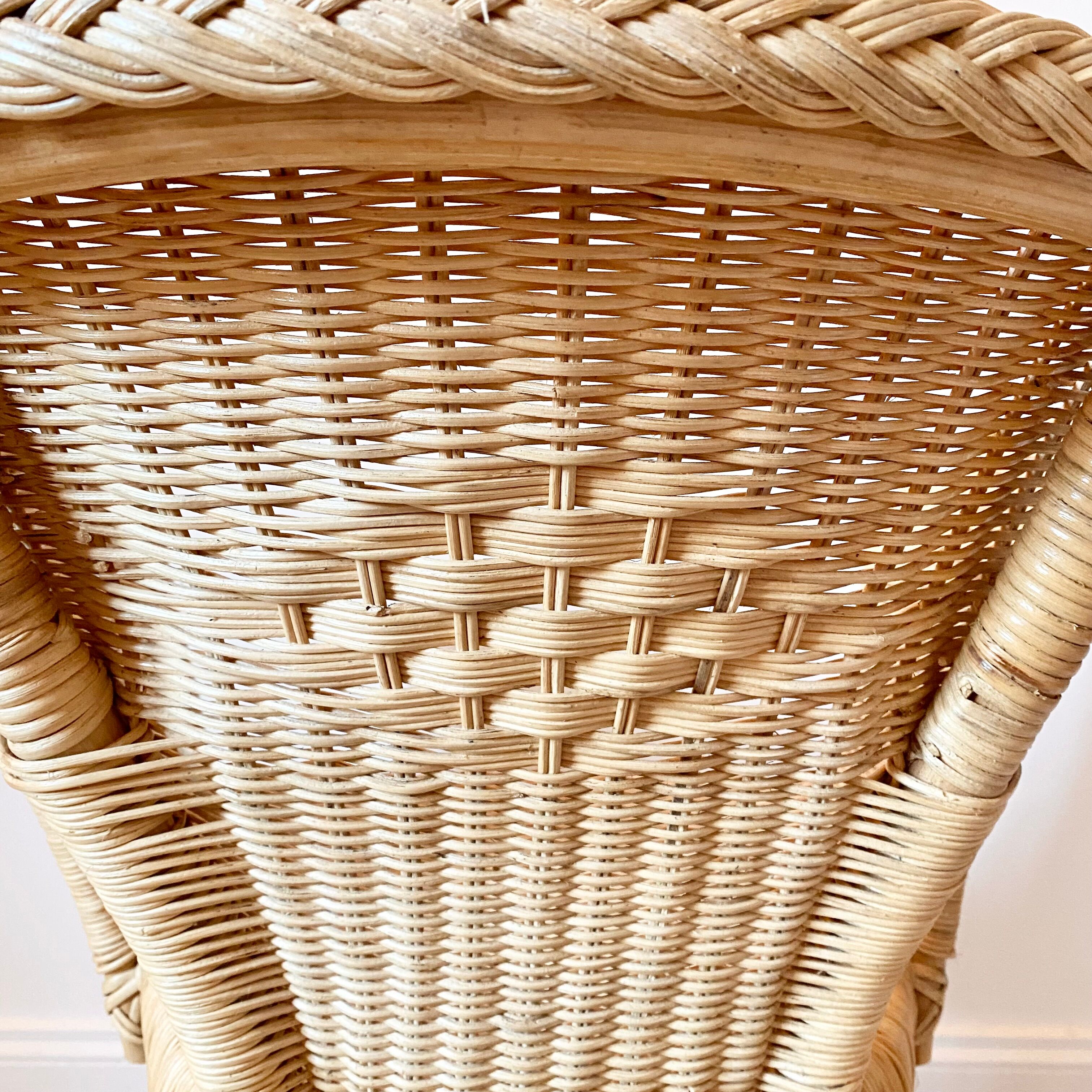 Vintage rattan armchair