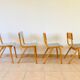 Set de 4 chaises vintage avec nuance de gris 1960