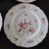 Porcelain from Saxony, Germany - Series of 6 dessert plates - 20th century