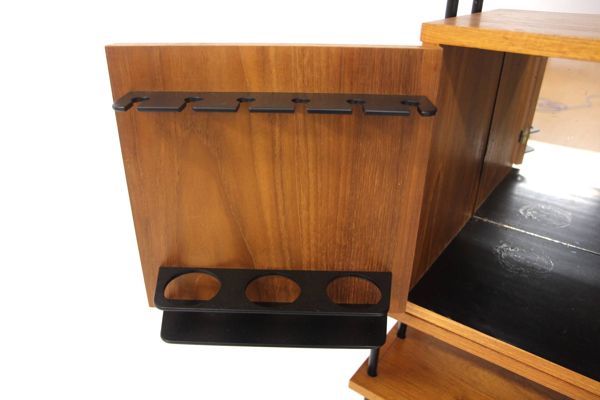 Scandinavian “bar” bookcase “Prydno”, Bröderna Gustafssons, Sweden, 1950
