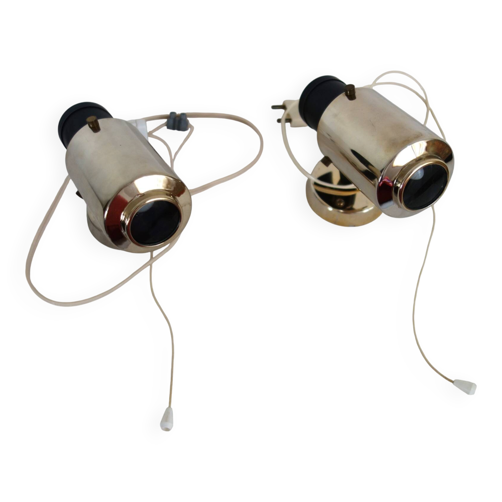 2 Zodiac wall lights by Jacques Biny from the 1950s.