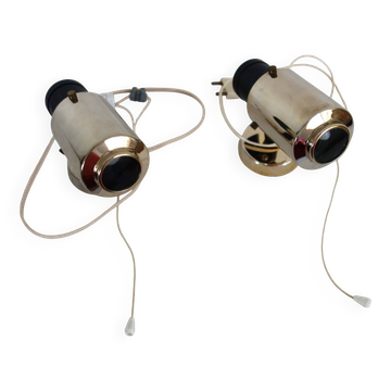 2 Zodiac wall lights by Jacques Biny from the 1950s.