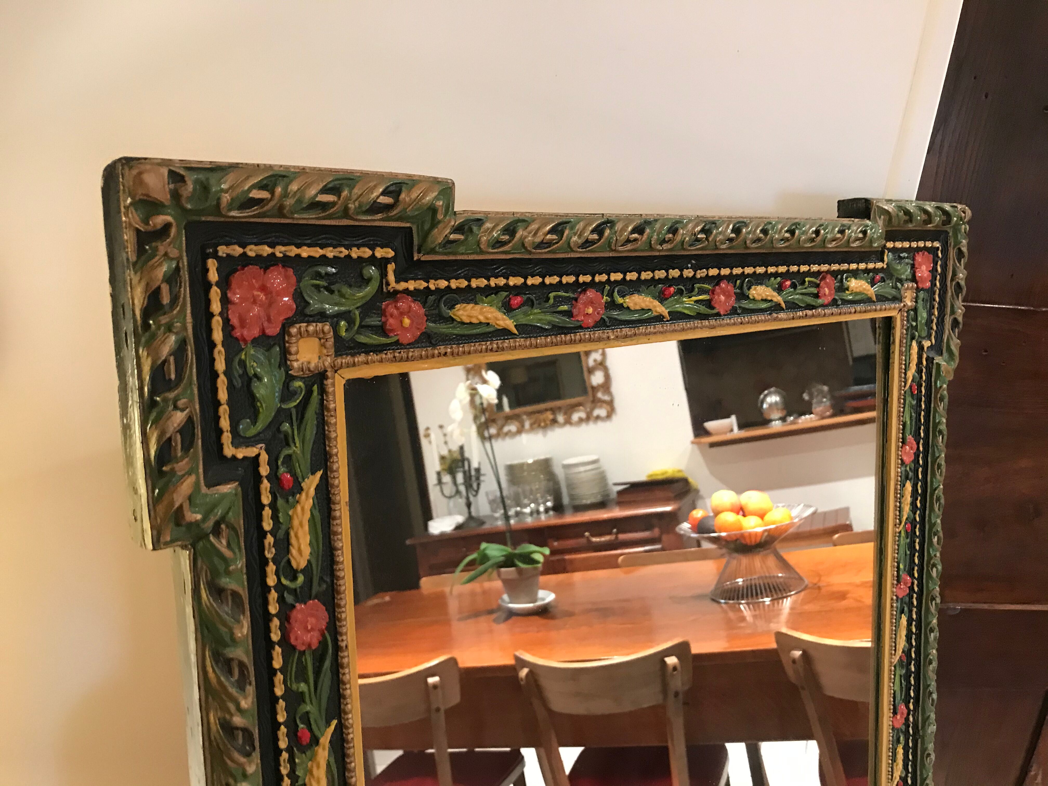 Miroir émaux colorés 60x87cm