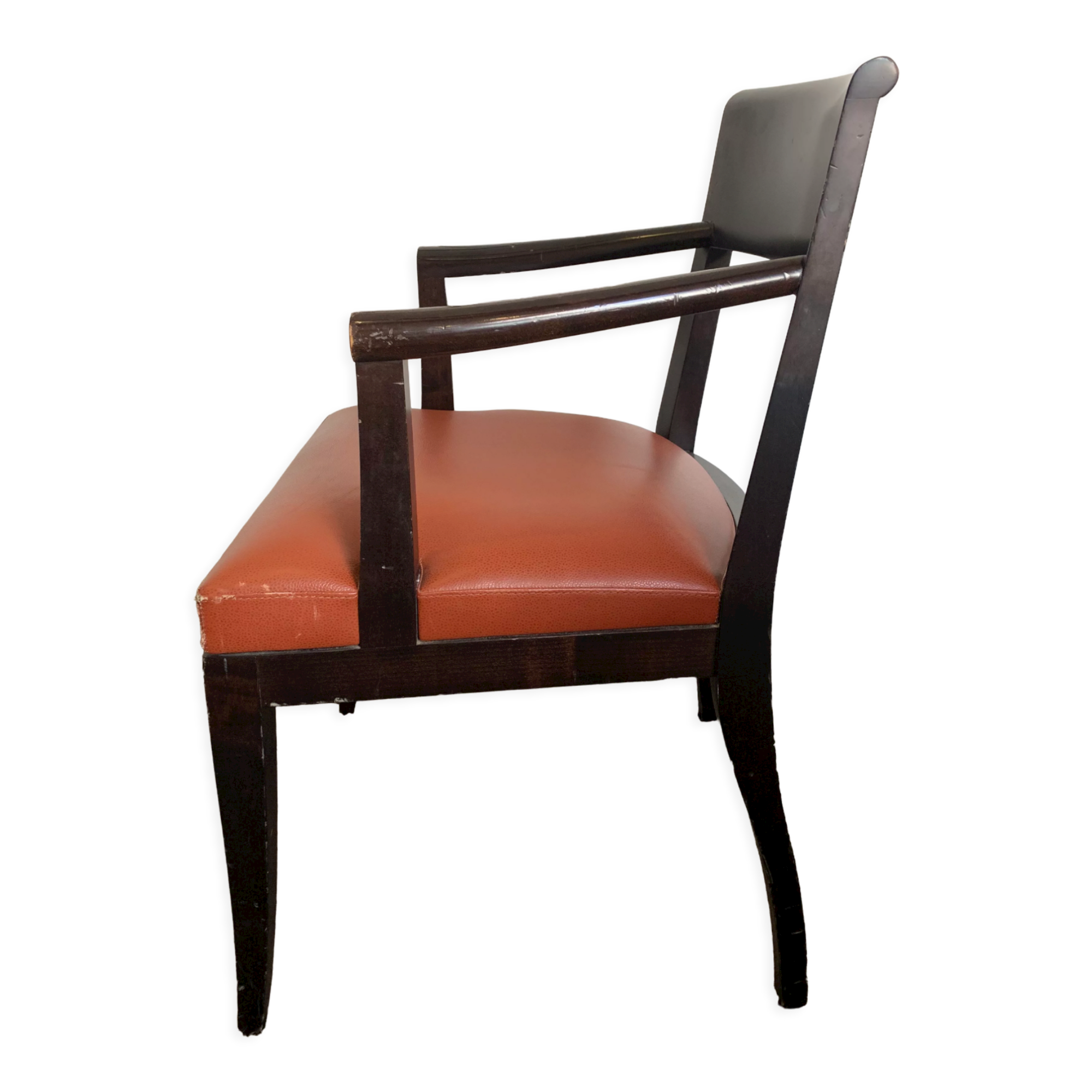 Armchair St James leather Muscat Philippe HUREL