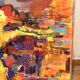 Oil Painting Canvas Deloison Caen Abstract Modern Dancer Woman