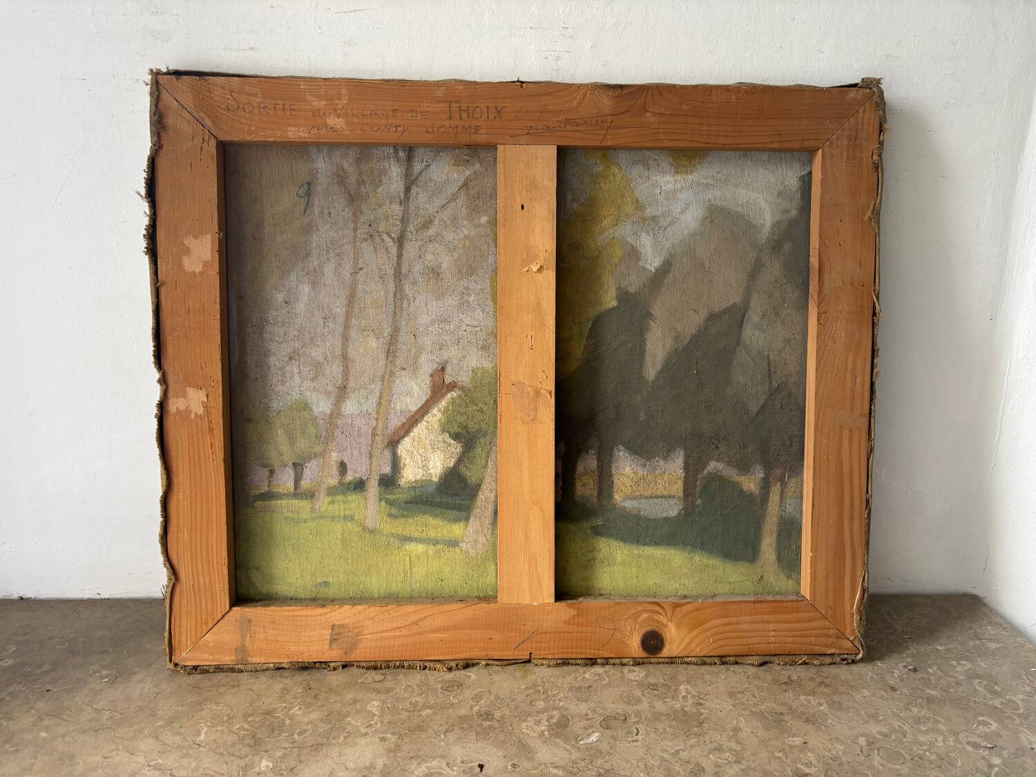 Paysage de maison de campagne