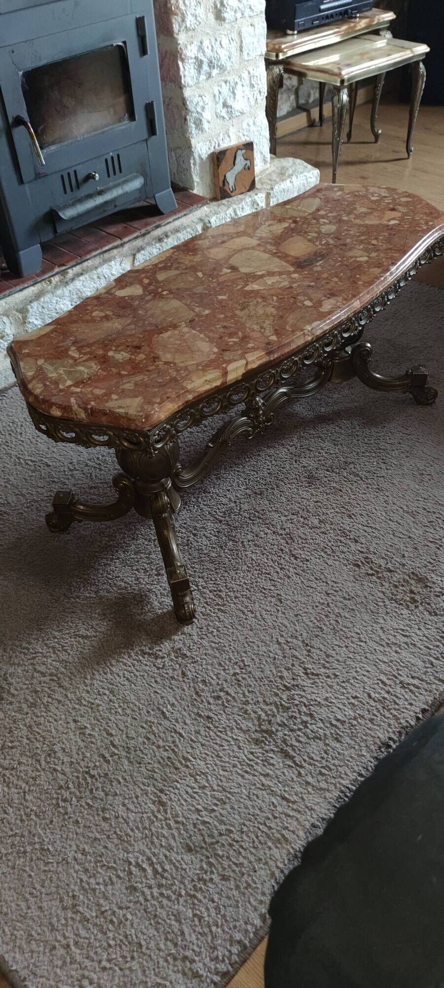 Mid-20th century neoclassical Hollywood Regency coffee table