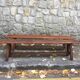 Bench in old solid wood