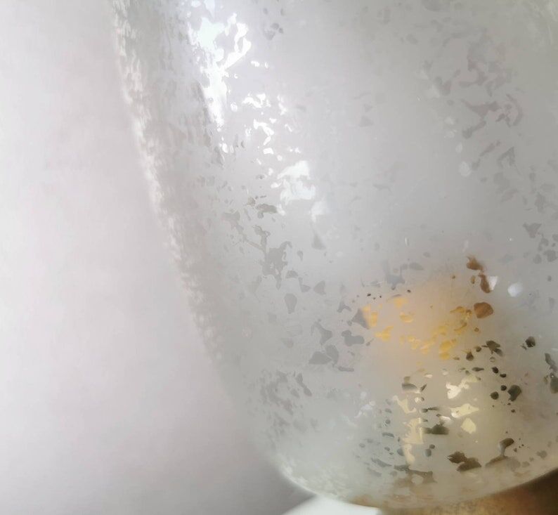 Vintage wooden table lamp with glass lampshade, 80s