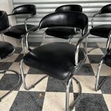 Série de 6 chaises design vintage