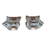 Pair of Daum candlesticks