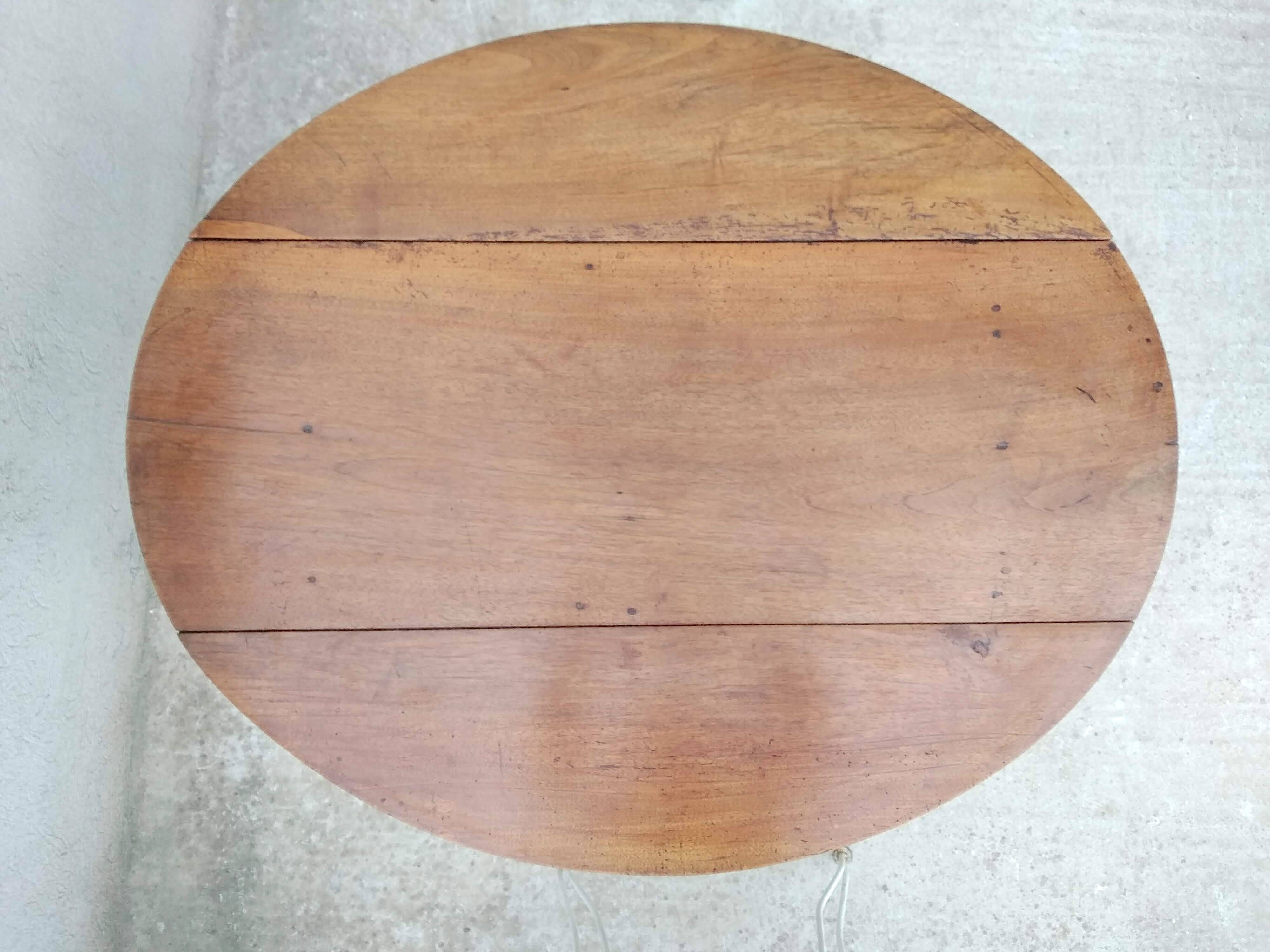 Table ovale à volets style Louis Philippe