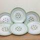 6 Flat Porcelain Plates Signed "Lunéville"