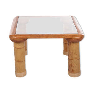 Table basse en verre années 1970