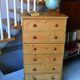 Vintage pine chest of drawers with 6 drawers