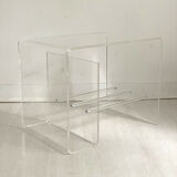 Vintage plexiglass sofa end 80