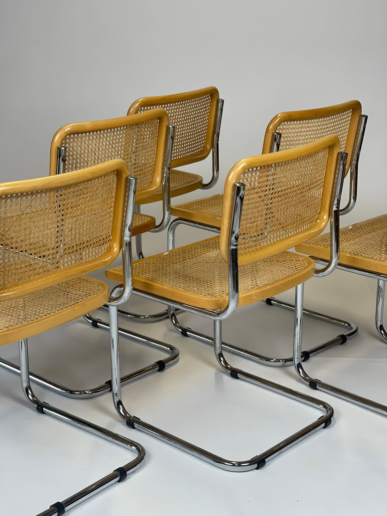 Set of 6 Marcel Breuer B32 model chairs