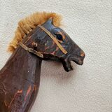 Cheval a bascule en bois rétro