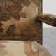 Carved Walnut Armchair with Cabriole Legs and Tapestry Upholstery, France
