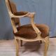 Brown Louis XV style armchair