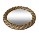 Round mirror in vintage rope 60