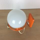 Wall light globe space age orange 70s