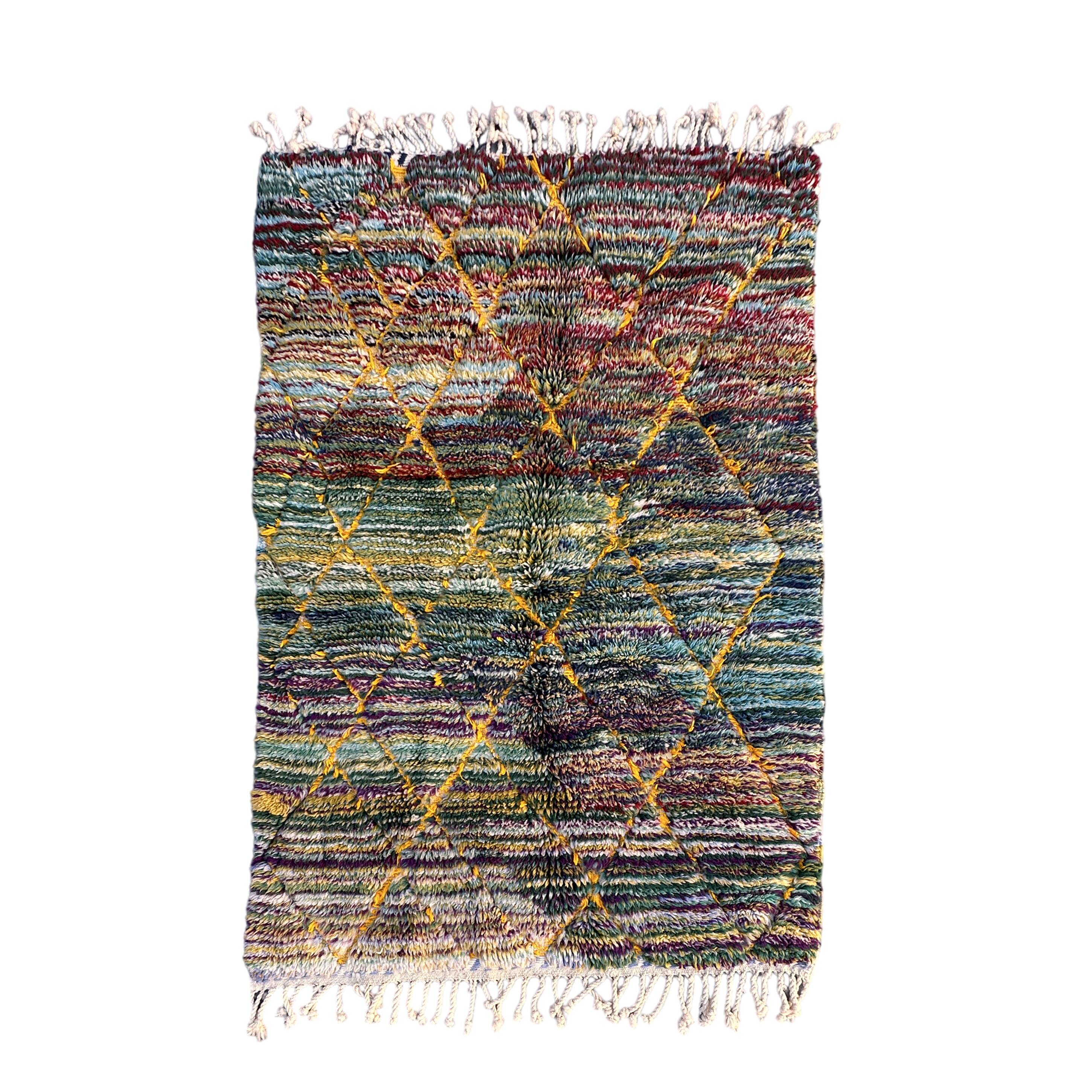 Colorful Beni M'Rirt Moroccan rug - 127 x 181 cm