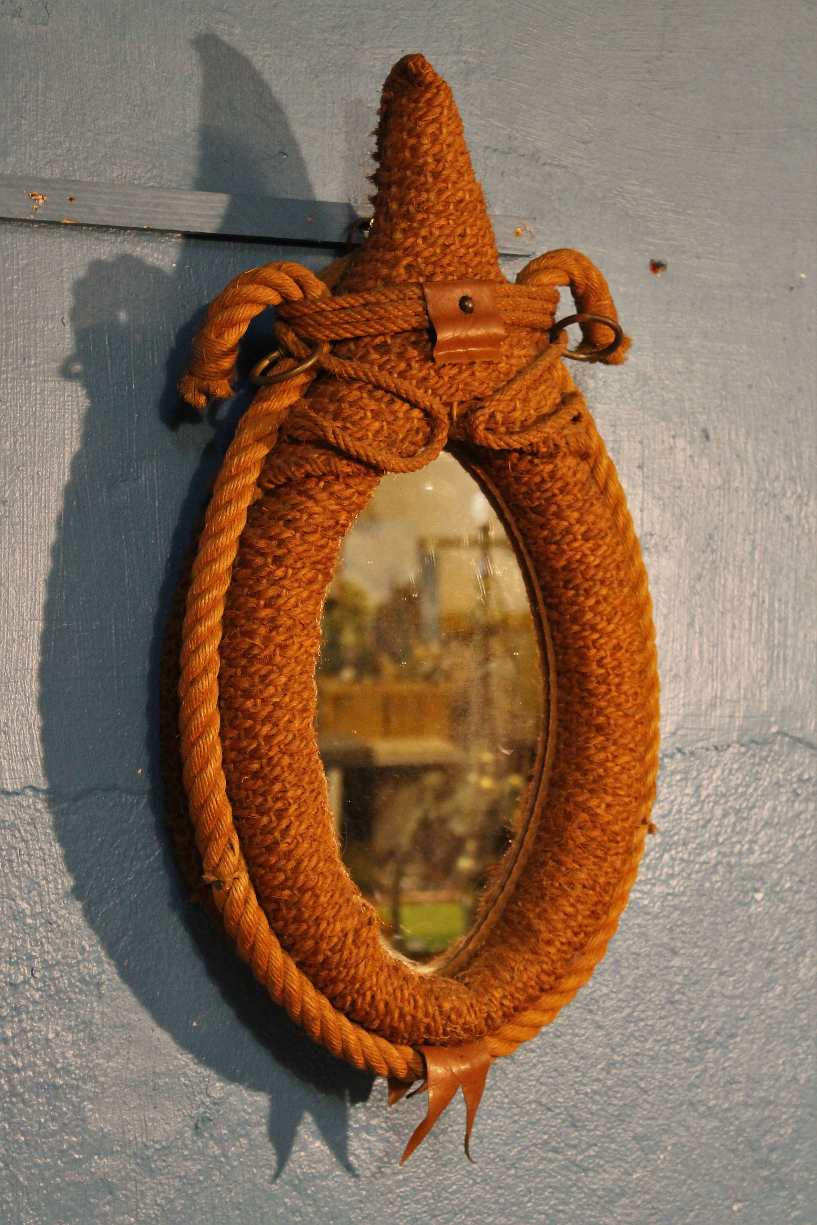 Mirror rope "Licol" 1950s 65x37cm