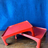 Pair of Japanese trays "Ozen" – Meiji period, circa 1890