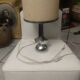 Chrome-plated metal lamp circa 1970
