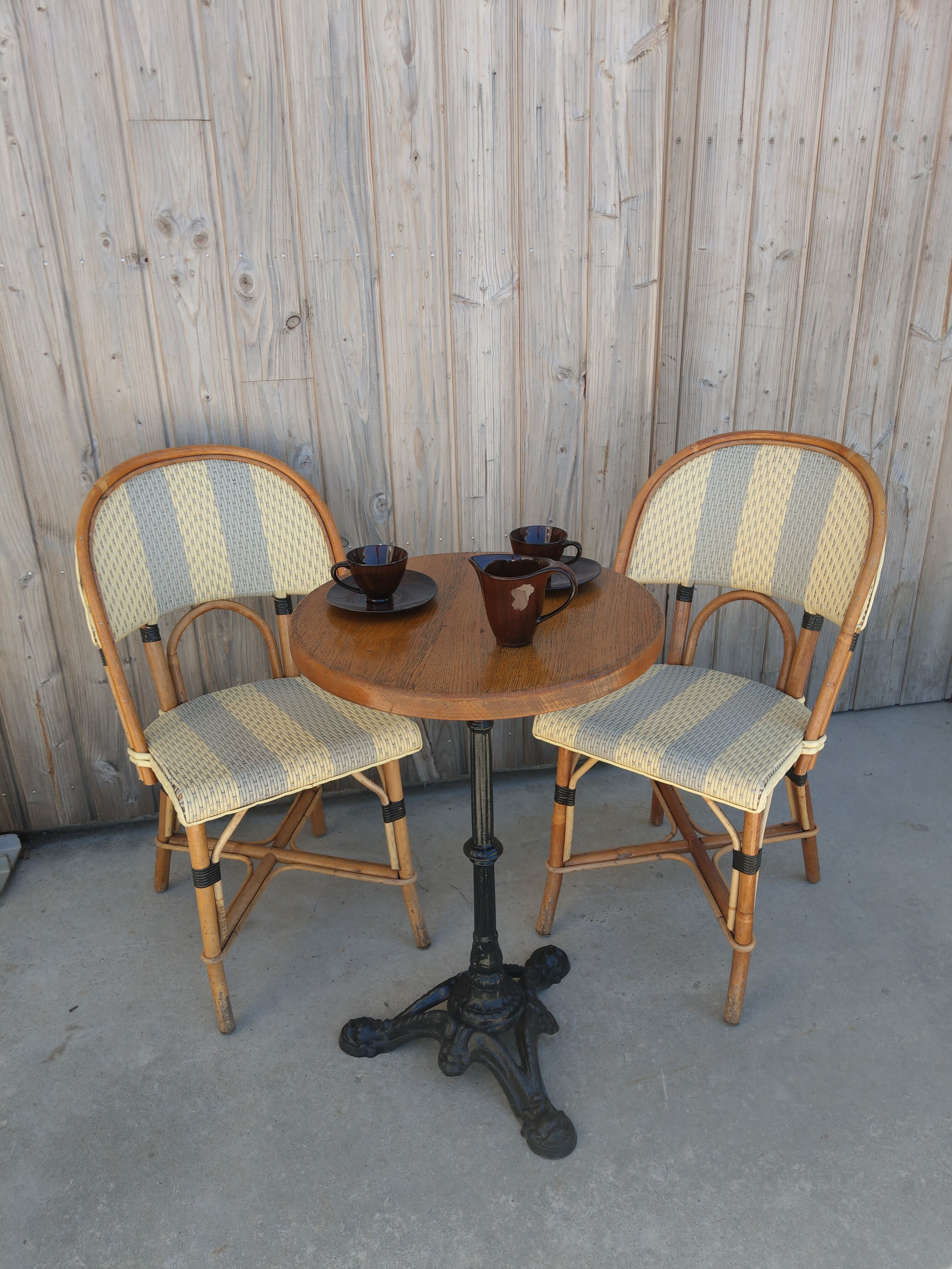 Paire de chaises de bistrot Maison Gatti Paris