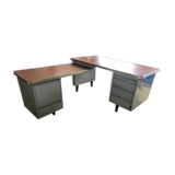 Vintage ATAL metal office with return