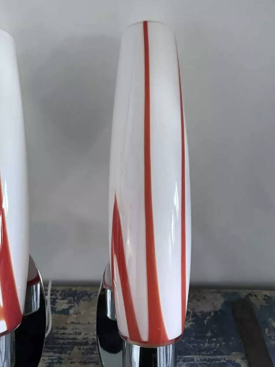 Vintage chrome wall lights