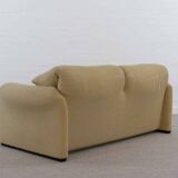 Set (2) Cassina Maralunga Sofas in beige Bouchlé-Fabrics by Vico Magistrett